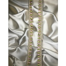 Ezel-in Tekstil Aksesuarları Dekoratif Saten Kurdele Tırnak Şerit, 5 Metre, KOD-P391
