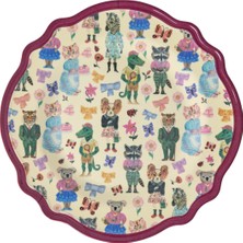 UltraMint Şık Melamin Servis Tabağı, Dayanıklı ve Hafif, Modern Tasarım