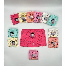 Sedef Yıldızı Sedef Desenli Kız Likralı Boxer