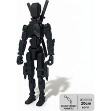 Nbshop DUMMY13 Aksiyon Figür Robot 20CM - Tüm Eklemleri Hareketli (Aksesuarlar Dahil)