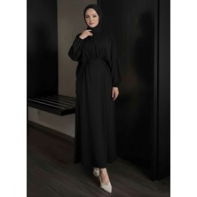 Miostil Bağlamalı Ikili Elbise-Siyah