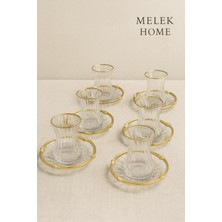 UltraMint Şık ve Zarif Gold Çay Seti - Üstün Kalite ve Estetik Tasarım