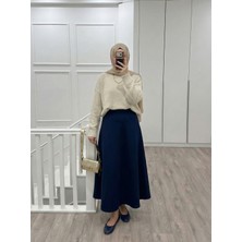 Miostil Scuba Verev Etek-Lacivert