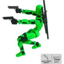 Nbshop DUMMY13 Aksiyon Figür Robot 20CM - Tüm Eklemleri Hareketli (Aksesuarlar Dahil)