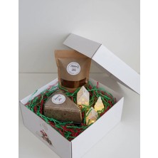 Aşkana Hediye Paketi - Taze Türk Kahvesi + Katkısız Kakaolu Helva + 3’lü Dekoratif Tealight Mum Seti