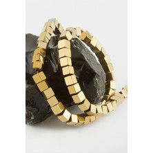 Zero Land Drnds Küp Hematit Taşı 6 Mm-Sarı