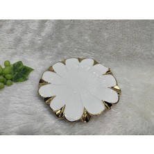 UltraMint Altın Kaplama Sunum Tabak 30 Cm, Şık ve Zarif Yemek Servisi