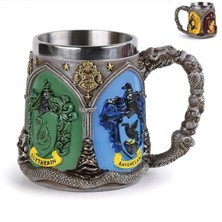 UltraMint 3D Kabartmalı Hogwarts Temalı Çelik Termoslu Mug, 380 Ml, Şık ve Dayanıklı