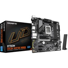 Storemax Gıgabyte B760M DS3H Wıfı LGA1700 Ddr5 7600MHZ(OC) Pcıe 5.0 M.2 Nvme Wifi 6e Gigabit Lan Matx Anakart
