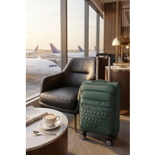 Valiz Kabin Boy WX-3001 Model Vita Serisi Kabin / Küçük Boy Haki Kumaş Valiz