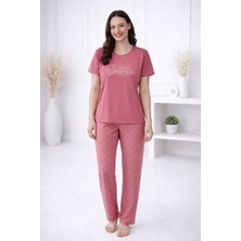Pemilo Kadın 2004-22 Kısa Kol Likralı Bambu Pijama Takımı