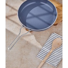 Taç Sera Feel Yanmaz Yapışma Seramik Tava 30 Cm/gri