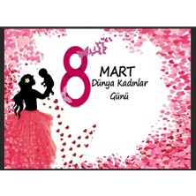 Promisebackdrop2 Kadınlar Günü, 8 Mart, Okul Etkinlik Fotoğraf Çekimi Eklemeli Dikişli Kumaş Arka Fon 200X200