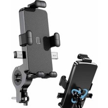 Storemax NR52 Motosiklet Bisiklet Telefon Tutucu Otomatik Kilitleme