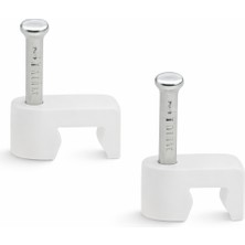 MN6 M171KS Kroşe-45 Adet/0 No-4mm Çelik Çivili/0.75 Yassı ve Telefon Şarj Kabloları ile Uyumlu