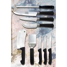 UltraMint 9 Parçalı Mutfak Çeyiz Seti, Günlük Kullanım Için, Sürmene 3'lü Bıçak Seti