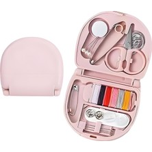 Storemax Hsytek Mini Dikiş Seti, Taşınabilir Dikiş Seti, Seyahat, Yeni Başlayanlar Için Uygun, Evde Iğne ve Iplik Seti, Pembe (1)