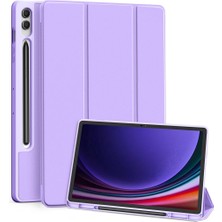MobaxAksesuar Samsung Galaxy Tab S9 Fe PLUS/S10 Plus/s9 Plus Kılıf Kalem Bölmeli Smart Case X610-16-810-18 X820