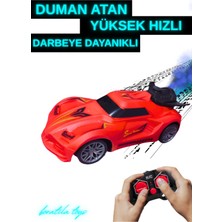 Boratila Toys 18 cm Uzaktan Kumandalı Şarjlı Full Fonksiyon Yüksek Hızlı Duman Atan Araba