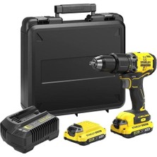Stanley SBD715D2K-TR 18V 2.0AH V20 Li-Ion Çift Akülü Kömürsüz Darbeli Matkap Standart