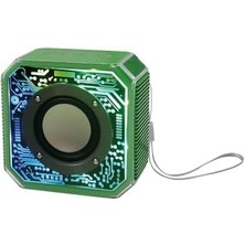 Storemax 800 Mah Kablosuz 5.2 Ledli Taşınabilir Bluetooth Hoparlör Yeşil Bts-86