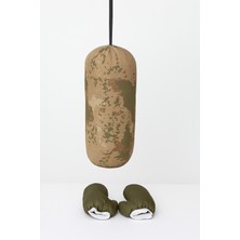 TrentCo Çocuk Boks Kum Torbası Eldiven Dahil 2-6 Yaş Askeri