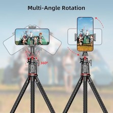 Storemax Qirita Cep Telefonu Tripodu, Uzaktan Kumandalı Uzatılabilir Esnek Kamera Tripodu //gopro/kamera Için 1/4 '' Vidalı 360 ° Dönen Mini Taşınabilir