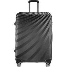 Wexta   Wexta WX-300 Siyah Büyük Boy Valiz Anatolya Serisi