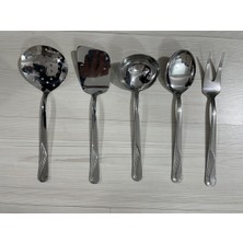 UltraMint Çelik Kuşkanadı 5 Parça, Dayanıklı ve Şık Mutfak Gereçleri Seti