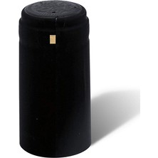 UltraMint 500 Adet Siyah Kapşon Şarap Şişesi Kapatma 30,5X60 mm