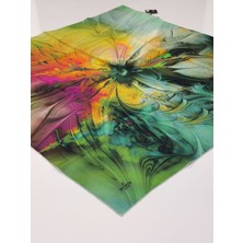 Sarar Interview Tivil Ipek Eşarp Ebru Desen Yeşil 10012-4