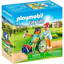 Storemax Playmobil City Life 70193 Tekerlekli Sandalyedeki Hasta, Yaşlar 4 ve Üzeri