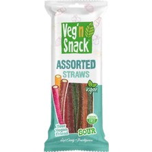 Veg'n Snack Gökkuşağı Ekşi Yumuşak Şeker Çubukları 170GR