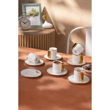 UltraMint Modern 80 ml 6'lı Kahve Fincan Takımı, Şık ve Kullanışlı Tasarım