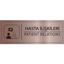 Mayeka Hasta Ilişkileri Isimlik Bronz Metal Kapı Isimliği Levhası Yönlendirme Tabelası