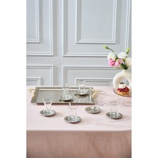 UltraMint Şık ve Zarif 19 Parça Çay Seti, Nehir Tepsili, Tamamlayıcı ve Kullanışlı