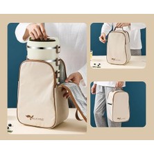 Storemax 3 Gözlü Çelik Isı Yalıtımlı Çanta Yemek Kabı Seti Çantalı Geniş Kaplar