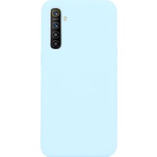 Casen Realme Xt Lansman Serisi Silikon Kılıf Içi Kadife Darbe Emici Esnek Koruma Kapak Mavi Renk
