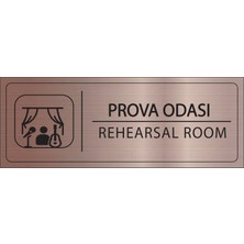 Mayeka Prova Odası Isimlik Bronz Metal Kapı Isimliği Levhası Yönlendirme Tabelası