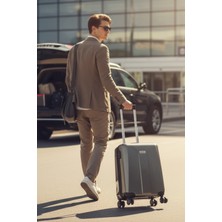 Wexta VL-240 Noktalı Gümüş Kabin Boy Valiz - Policarbon Valiz - Sessiz Teker