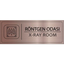 Mayeka Röntgen Odası Isimlik Bronz Metal Kapı Isimliği Levhası Yönlendirme Tabelası