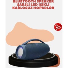 Zero Land Drnds Renkli LED Efektli Suya Dalı Taşınabilir Kablosuz Hoparlör