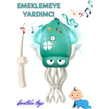 Boratila Toys Emeklemeye Yardımcı Dansçı Işıklı Müzikli Şarjlı Sevimli Ahtapot Oyuncak