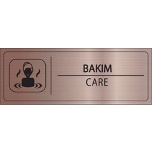 Mayeka Bakım Isimlik Bronz Metal Kapı Isimliği Levhası Yönlendirme Tabelası