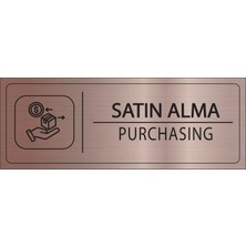 Mayeka Satın Alma Isimlik Bronz Metal Kapı Isimliği Levhası Yönlendirme Tabelası