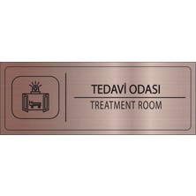 Mayeka Tedavi Odası Isimlik Bronz Metal Kapı Isimliği Levhası Yönlendirme Tabelası