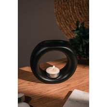 Love Bundles Siyah Mat  Yüzük Seramik El Yapımı Buhurdanlık
