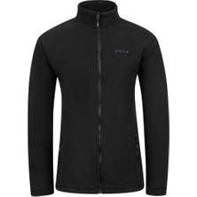 2AS Utah Erkek Tam Fermuarlı  Polar Siyah