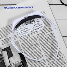 Storemax Sinzau Kafa Bandı Büyüteç Gözlüğü, LED Işıklı, Eller Serbest Arama, Kuyumcu, Saatçi Hobi, 5 Lens, 1.0x 1.5x 2.0x 2.5x 3.5x (Tekrar Kullanılabilir)