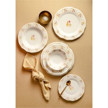 UltraMint 24 Parça 6 Kişilik Porselen Yemek Takımı Elegant Tifany